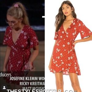 Show me your mumu mini wrap dress